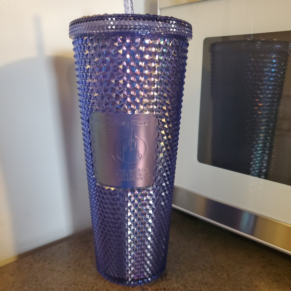 Starbucks Iridescent Purple Tumbler Disney 50th